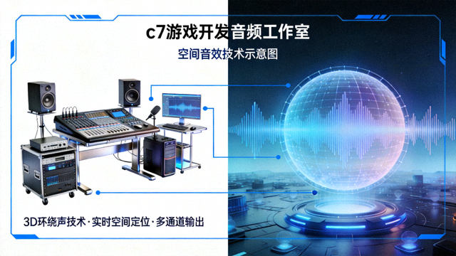 c7游戏开发音频工作室与空间音效技术示意图